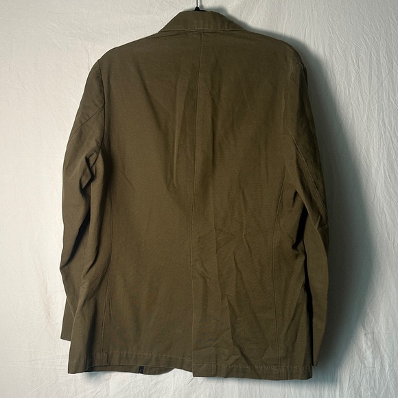 Men's Olive Green Lightweight Jacket - Picture 4 of 4